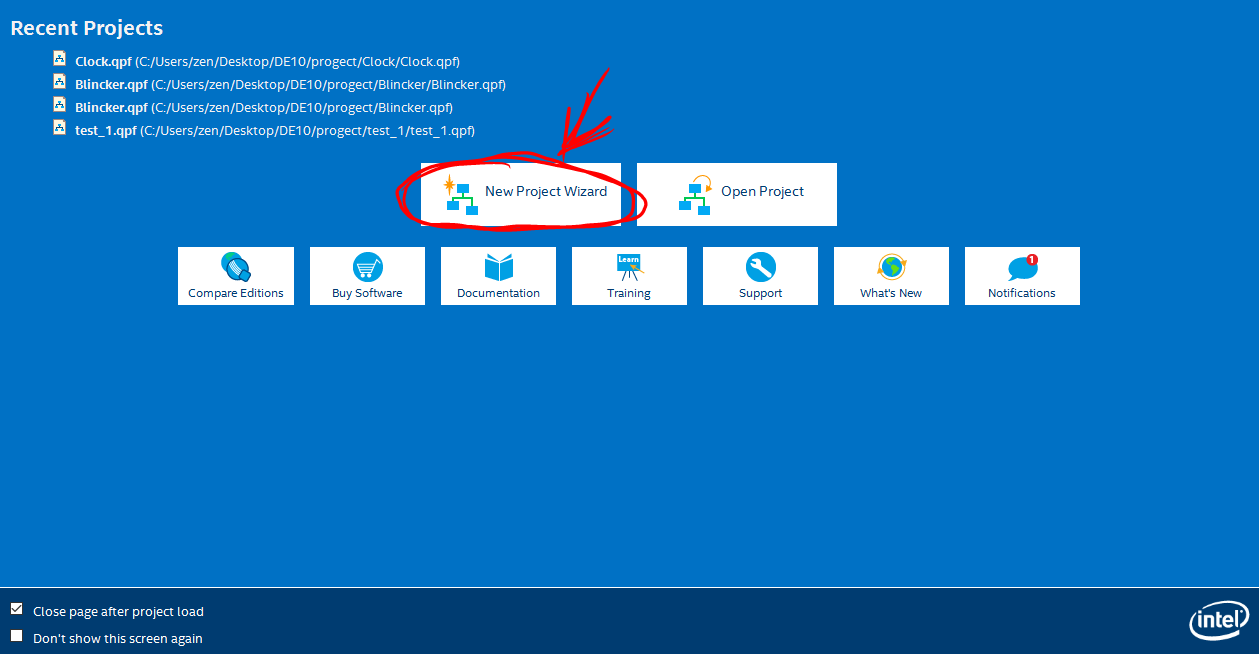 Start_Quartus
